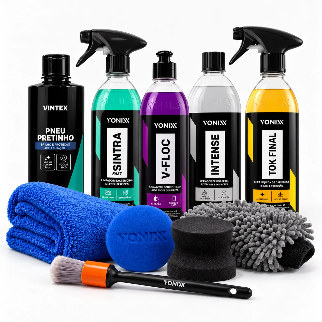 Kit Lavagem, interior e acabamento