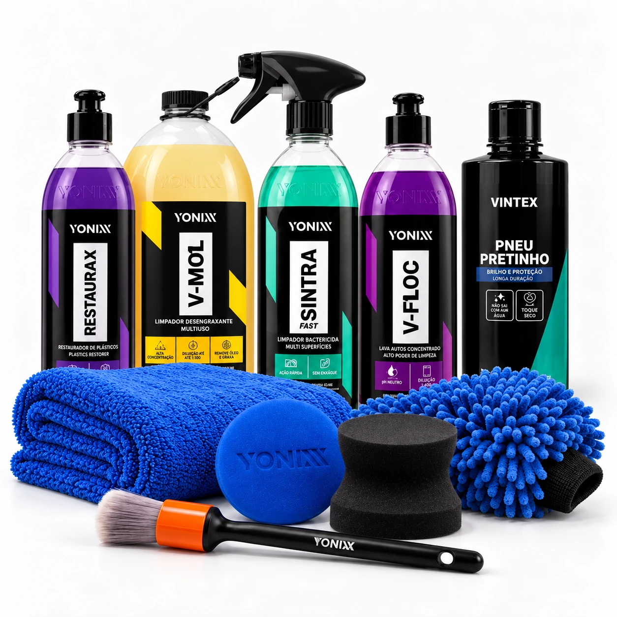 Kit Lavagem e restauração de plásticos