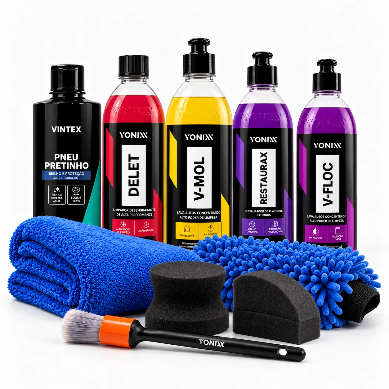 Kit Lavagem, pneus e restauração