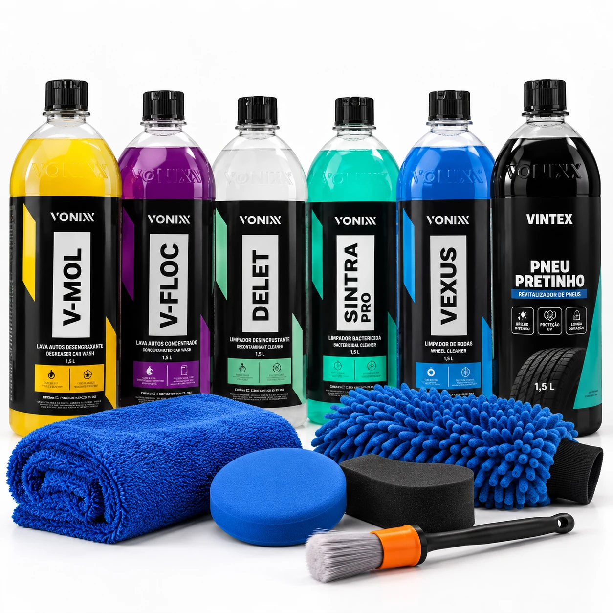 Kit Linha 1,5 L para lavagem completa