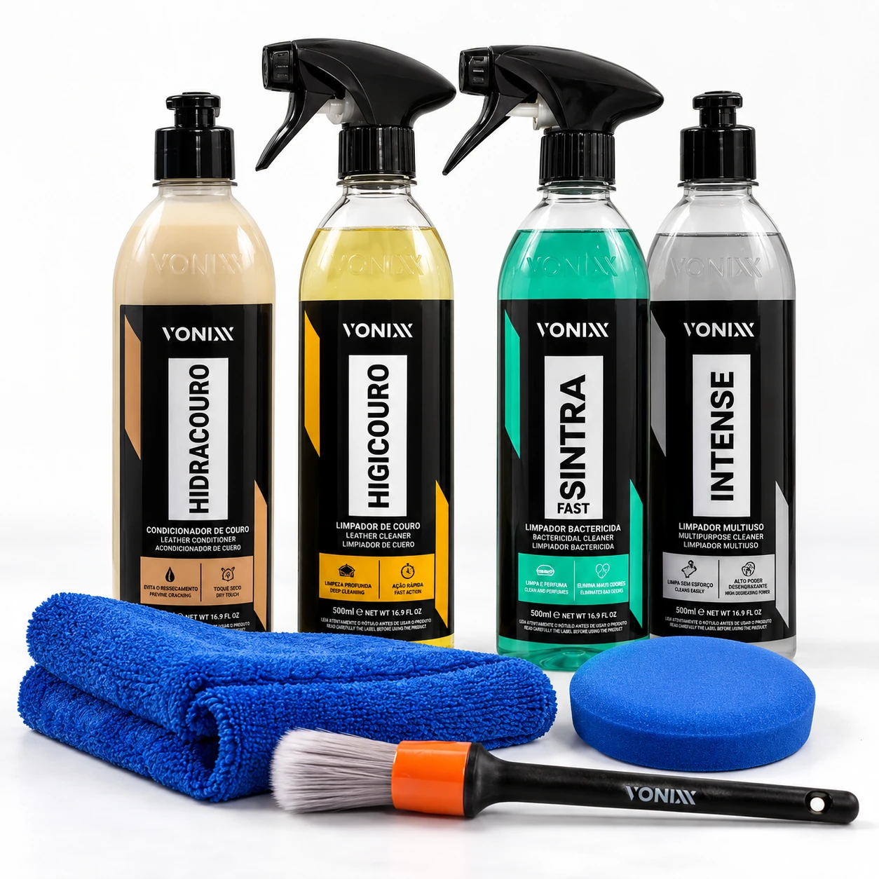 Kit Cuidado de Couro e Plásticos Internos