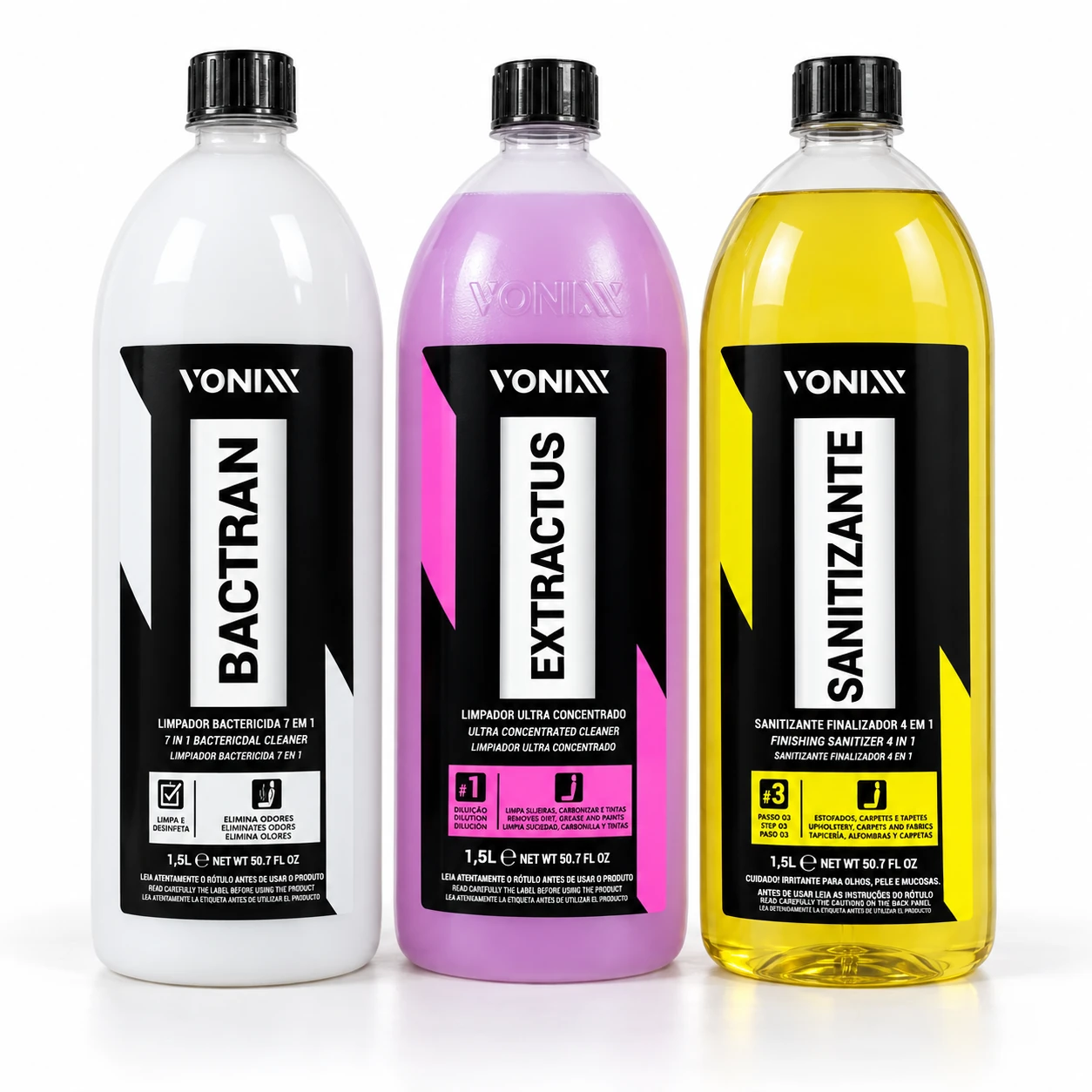Kit Sistema VSC — Extractus + Bactran + Sanitizante Finalizador
