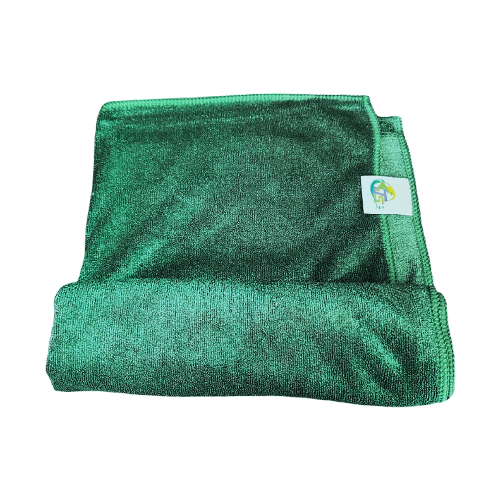 Pano de Secagem Auto Verde Escuro 50X90 400 Gsm Logo