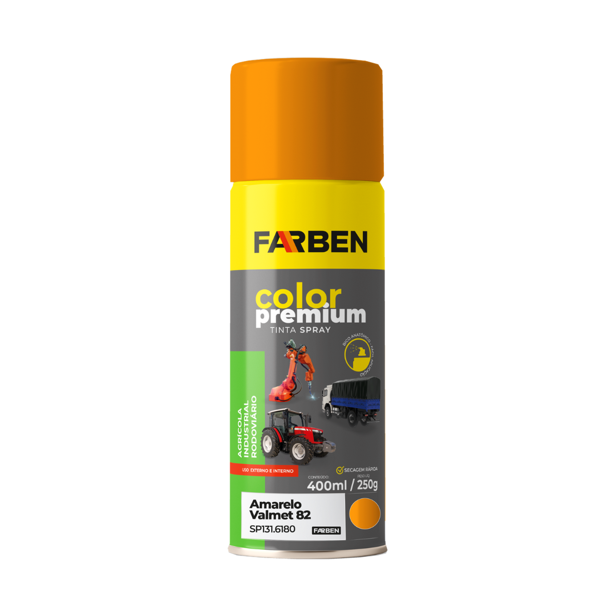 Tinta Spray Amarelo Valmet 82