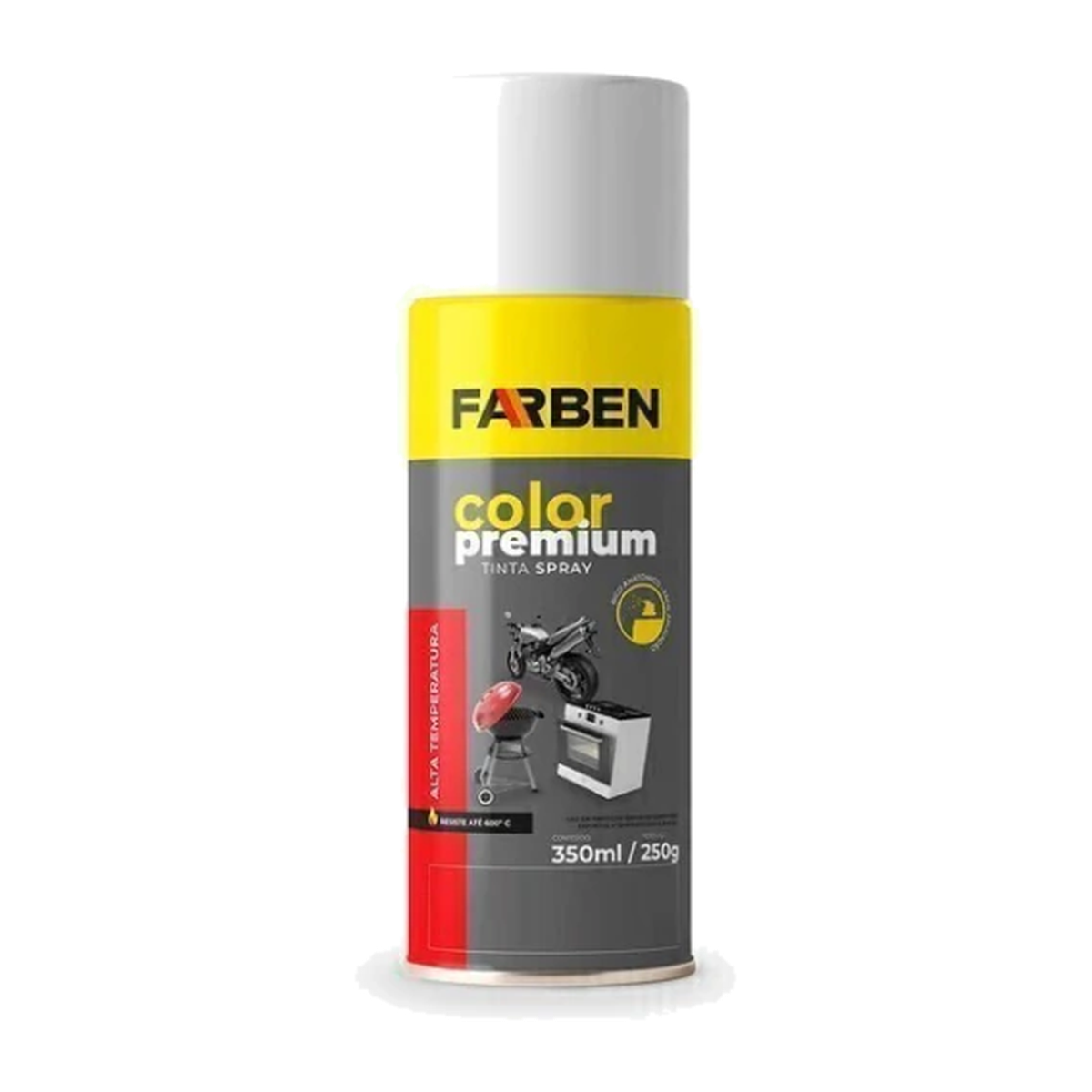 Spray Branco Fosco Alta Temperatura