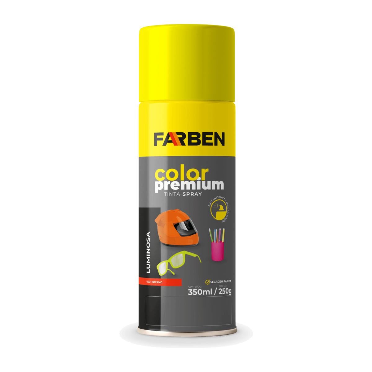 Tinta Spray Luminosa Amarelo